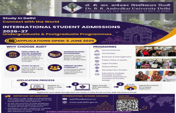 Dr. B. R. Ambedkar University Delhi (AUD) (a State Public University established by the Government of NCT of Delhi University).